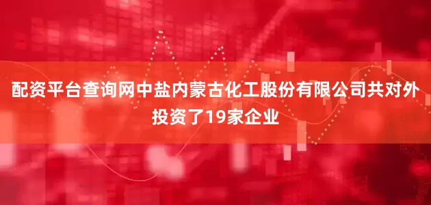 配资平台查询网中盐内蒙古化工股份有限公司共对外投资了19家企业